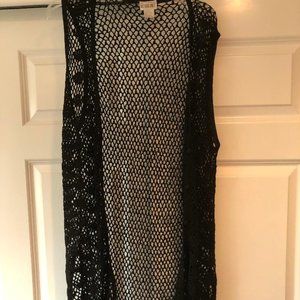 Black Vest - Beach Coverup - Victoria Jones - 5/$25